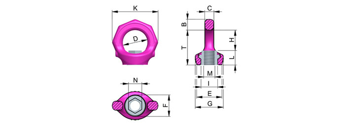 VRM型路德吊環(huán)尺寸圖 VRM型路德吊環(huán)尺寸圖