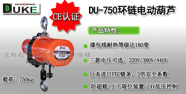 DU-750環(huán)鏈電動(dòng)葫蘆圖片 DU-750環(huán)鏈電動(dòng)葫蘆圖片